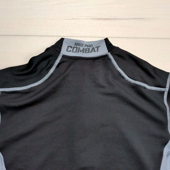 Nike Pro Combat Hyperwarm Dri-Fit Max Shirt Mens L Fitted 1/4 Zip Long Sleeve - Picture 8 of 14